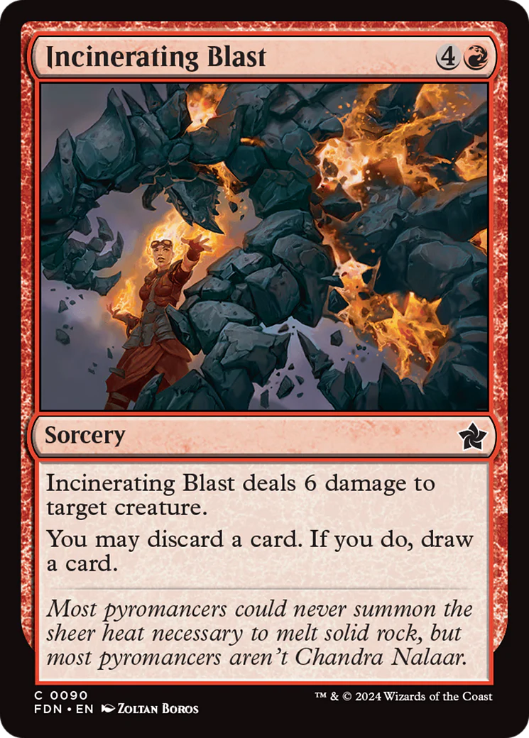 Incinerating Blast (FDN-090)  - Foundations