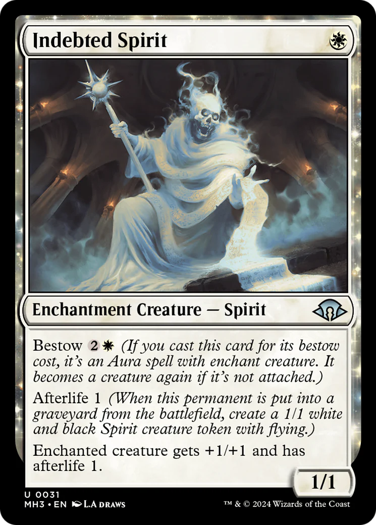 Indebted Spirit (MH3-031)  Foil - Modern Horizons 3: (enchantment)