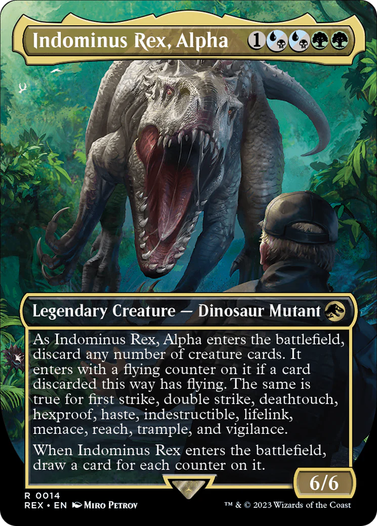 Indominus Rex, Alpha (Borderless) (REX-014)  - Jurassic World Collection