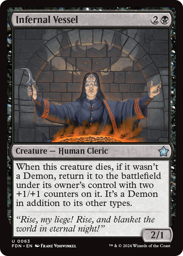 Infernal Vessel (FDN-063)  Foil - Foundations