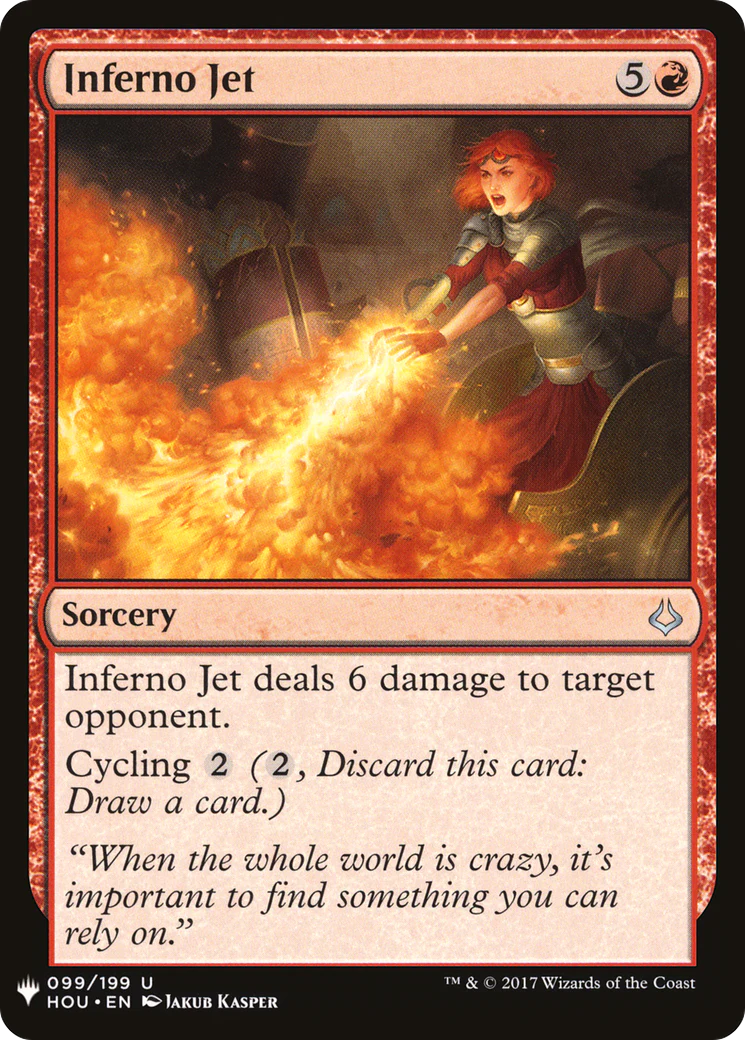 Inferno Jet (LIST-099)  - The List
