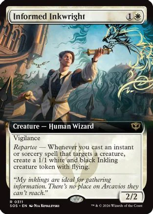 Informed Inkwright (Extended Art) (SOS-311) Foil - Secrets of Strixhaven