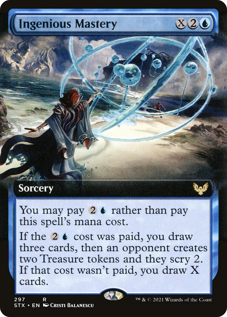 Ingenious Mastery (Extended Art) (STX-297)  Foil - Strixhaven: School of Mages: (Extended Art)