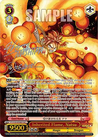 Inherited Flame, Natsu (SEC+) (FT/S120-E054EX SEC+) - FAIRY TAIL 100 YEARS QUEST