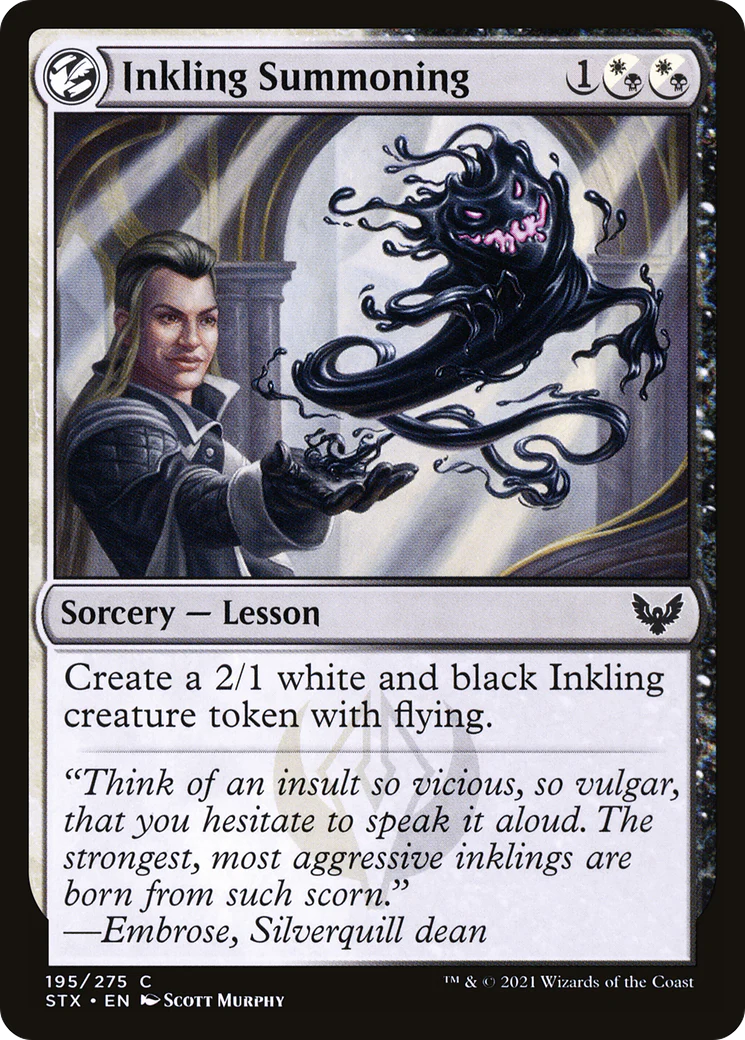 Inkling Summoning (STX-195)  - Strixhaven: School of Mages: (lesson)