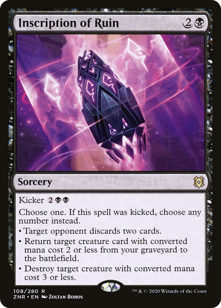 Inscription of Ruin (ZNR-108)  Foil - Zendikar Rising