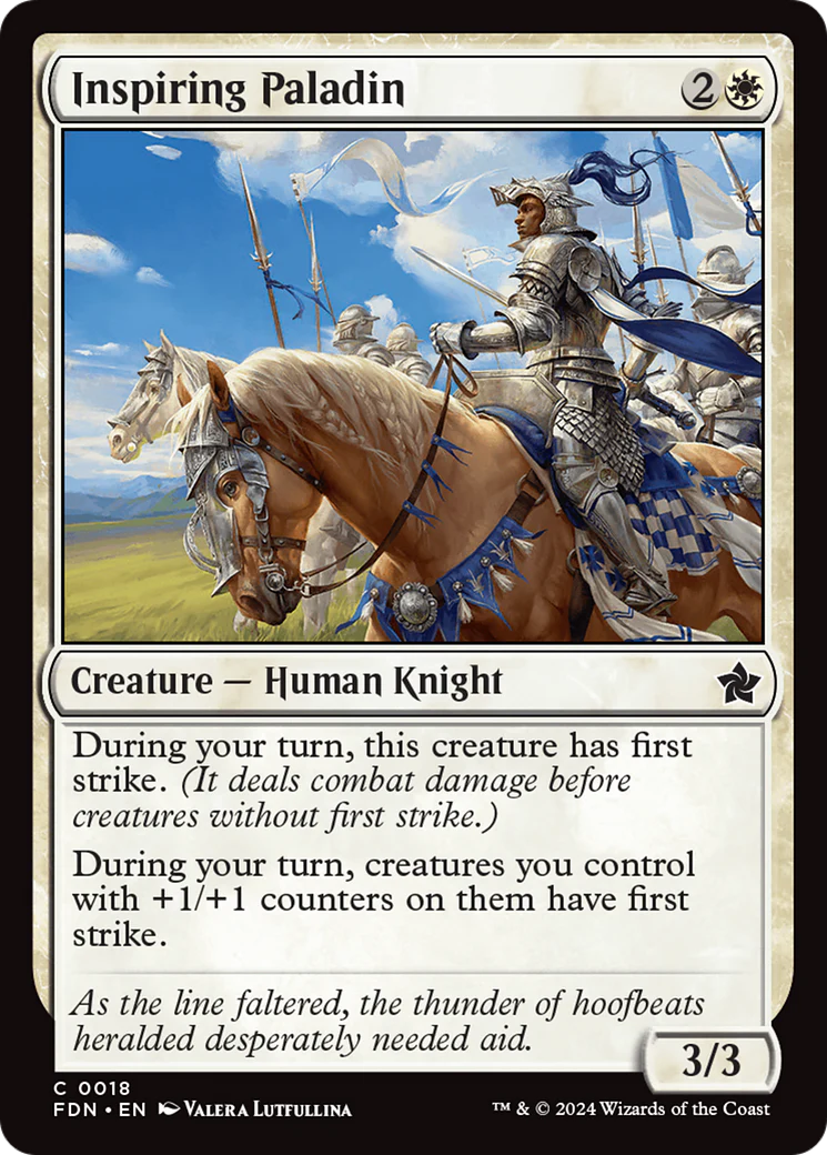 Inspiring Paladin (FDN-018)  - Foundations