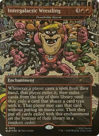 Intergalactic Wrestling - Possibility Storm (SLD-7073)  Foil - Secret Lair Drop Series