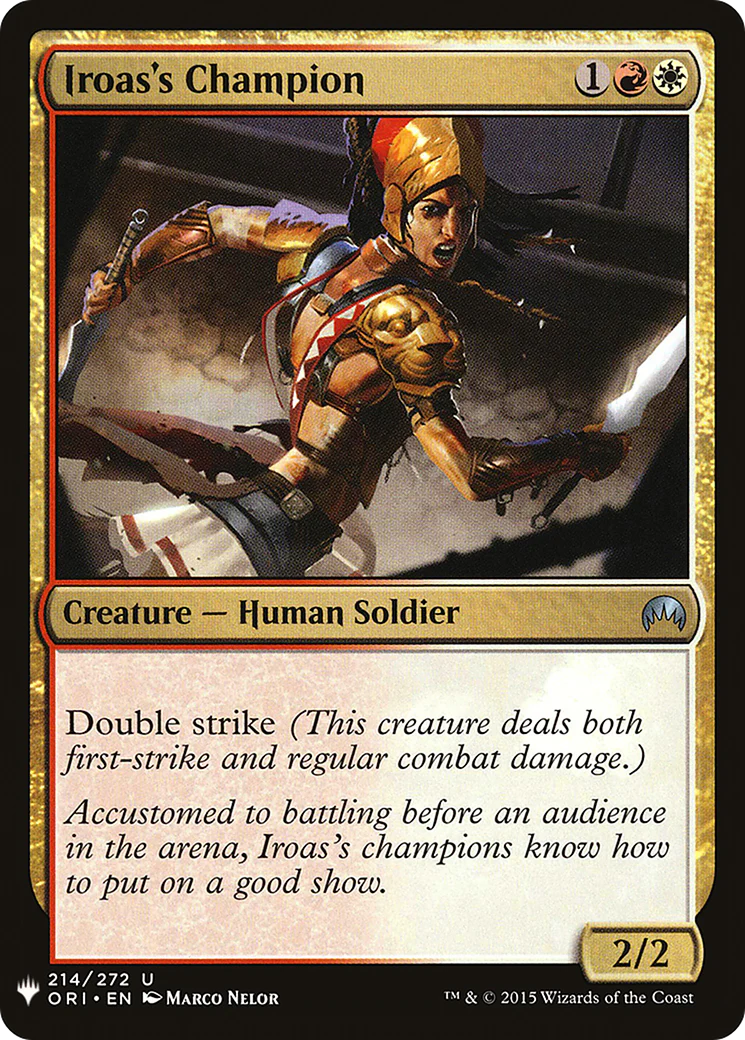 Iroas's Champion (LIST-214)  - The List