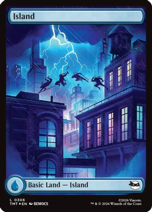 Island (0306) (Surge Foil) (TMT-306)  Foil - Teenage Mutant Ninja Turtles