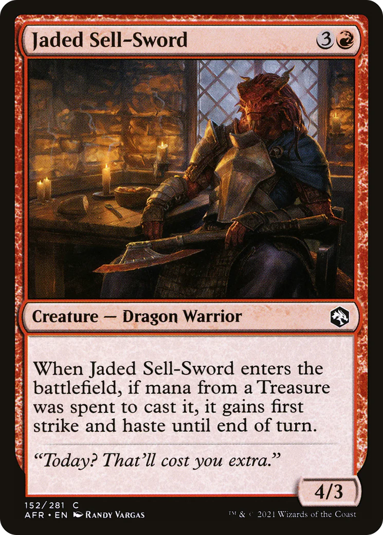 Jaded Sell-Sword (AFR-152)  - Adventures in the Forgotten Realms