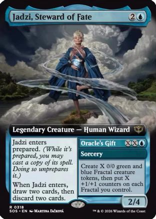 Jadzi, Steward of Fate (Extended Art) (SOS-318) Foil - Secrets of Strixhaven