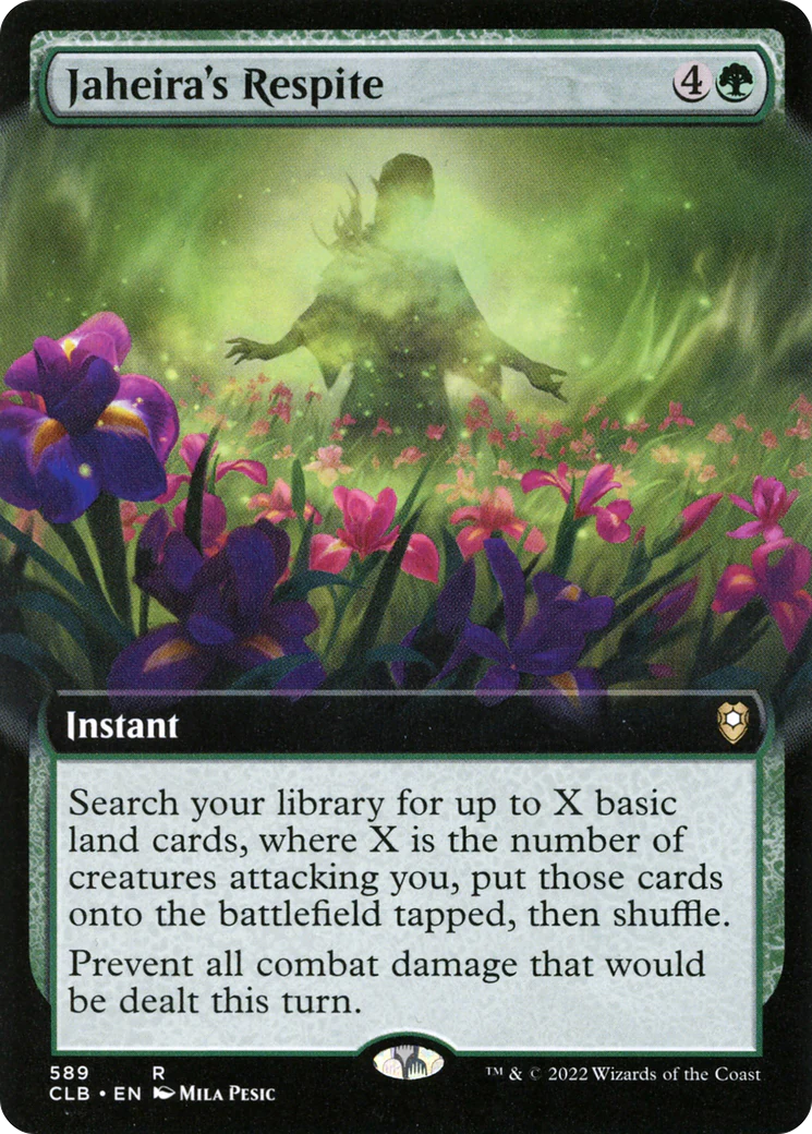 Jaheira's Respite (Extended Art) (CLB-589)  Foil - Commander Legends: Battle for Baldur's Gate: (Extended Art)