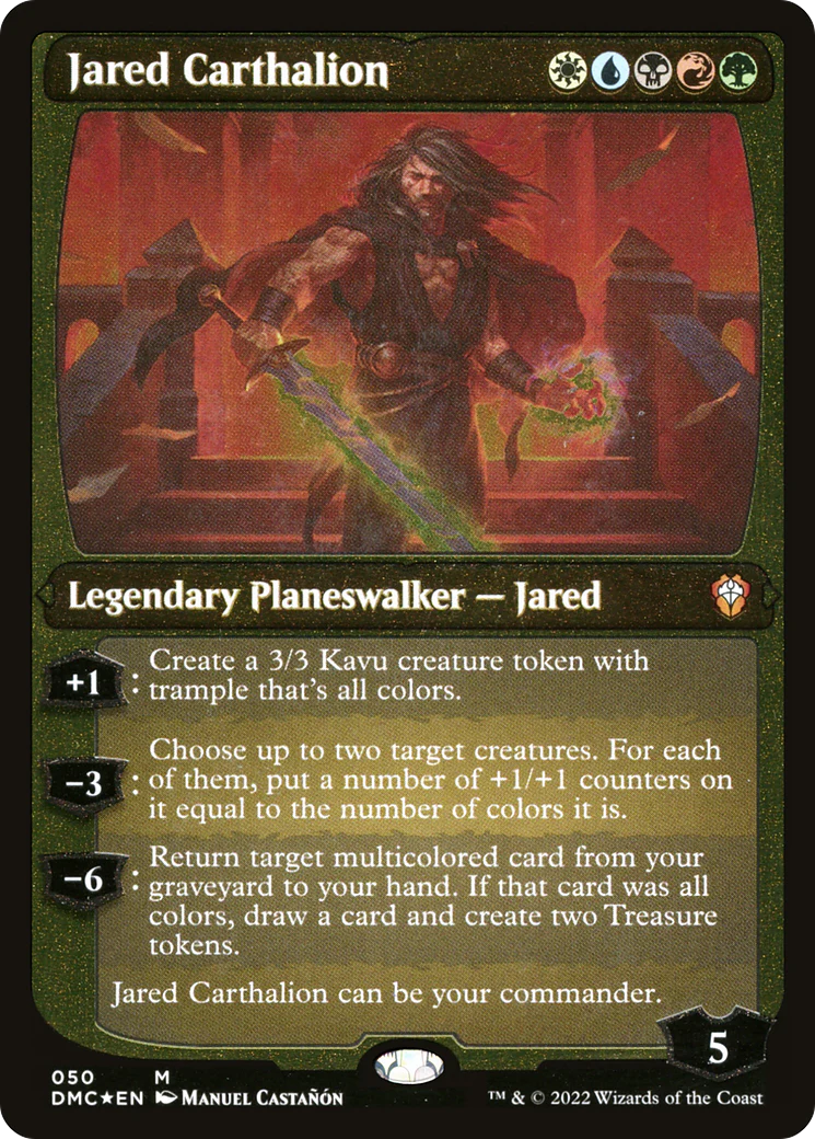 Jared Carthalion (DMC-050) Etched Foil - Dominaria United Commander