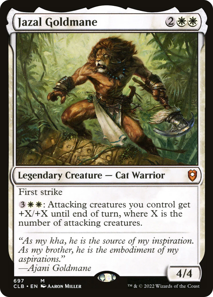 Jazal Goldmane (CLB-697)  - Commander Legends: Battle for Baldur's Gate