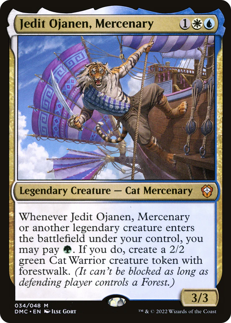 Jedit Ojanen, Mercenary (DMC-034)  - Dominaria United Commander