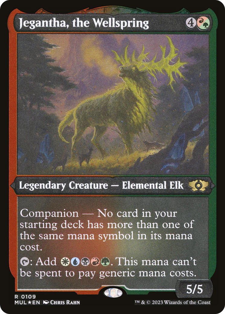 Jegantha, the Wellspring (Foil Etched) (MUL-109)  Foil - Multiverse Legends: (companion)
