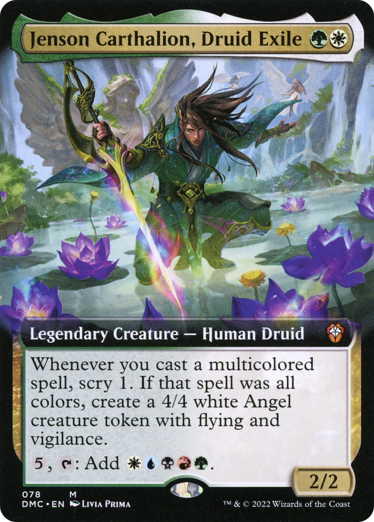 Jenson Carthalion, Druid Exile (Extended Art) (DMC-078)  Foil - Dominaria United Commander: (Extended Art)