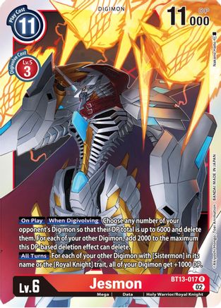 Jesmon (BT13-017) - Versus Royal Knights Foil