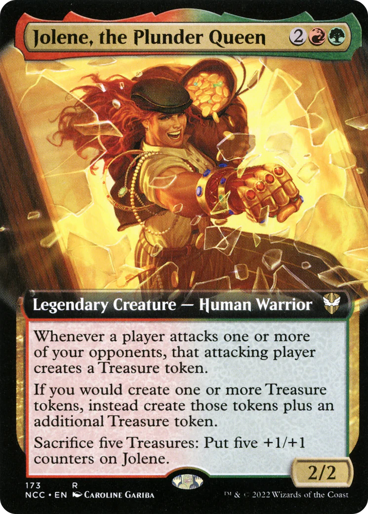 Jolene, the Plunder Queen (Extended Art) (NCC-173)  - New Capenna Commander: (Extended Art)