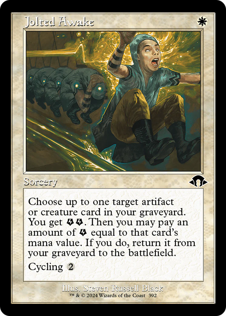 Jolted Awake (Retro Frame) (MH3-392)  Foil - Modern Horizons 3