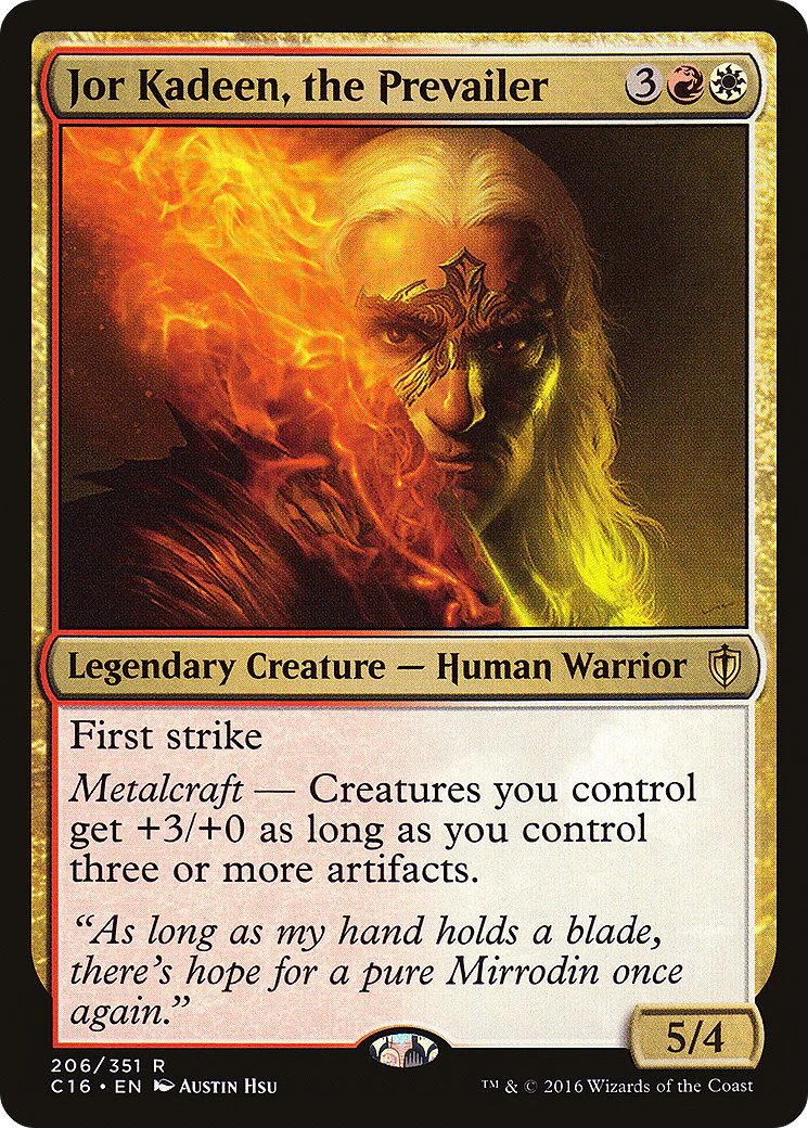 Jor Kadeen, the Prevailer (C16-206)  - Commander 2016
