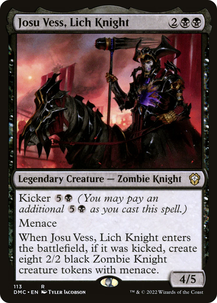 Josu Vess, Lich Knight (DMC-113)  - Dominaria United Commander