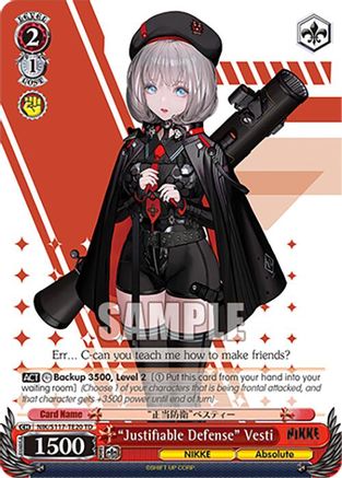 "Justifiable Defense" Vesti (NIK/S117-TE20 TD) - GODDESS OF VICTORY: NIKKE