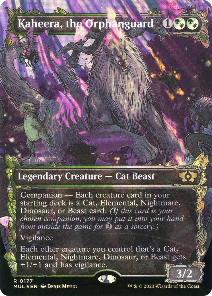 Kaheera, the Orphanguard (Halo Foil) (MUL-177)  Foil - Multiverse Legends: (Showcase) (Borderless)