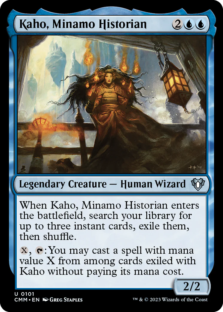 Kaho, Minamo Historian (CMM-101)  - Commander Masters