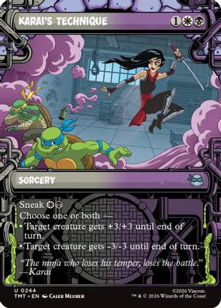 Karai's Technique (Showcase) (TMT-244)  Foil - Teenage Mutant Ninja Turtles