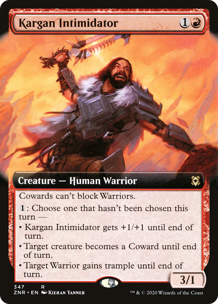 Kargan Intimidator (Extended Art) (ZNR-347)  Foil - Zendikar Rising