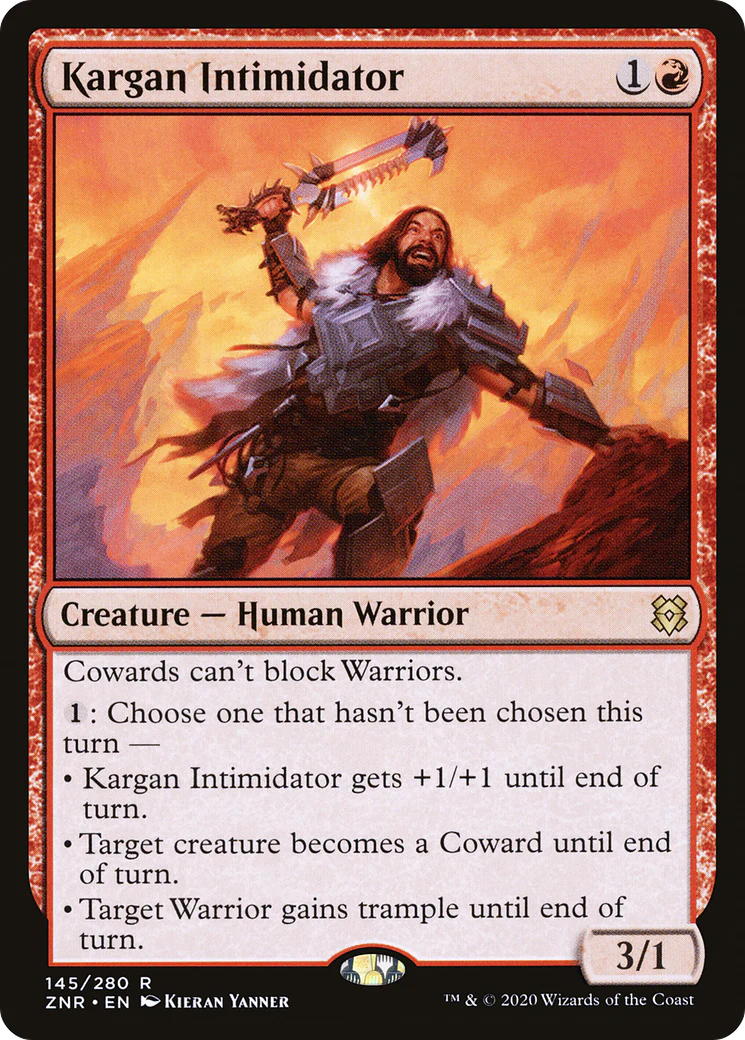 Kargan Intimidator (ZNR-145)  - Zendikar Rising