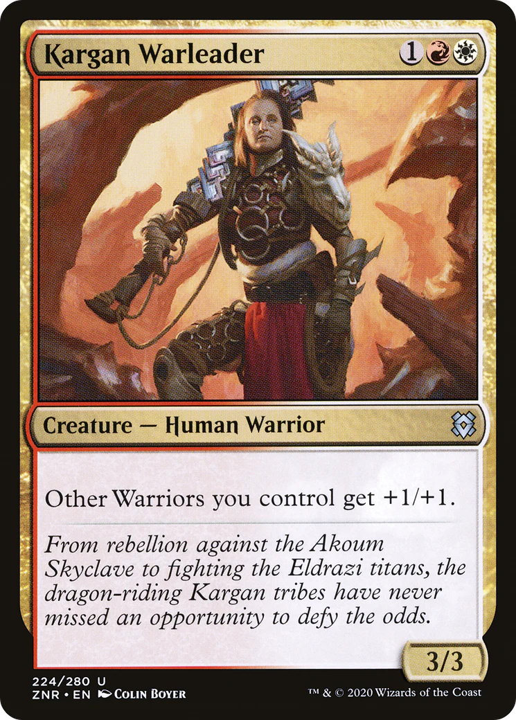 Kargan Warleader (ZNR-224)  Foil - Zendikar Rising