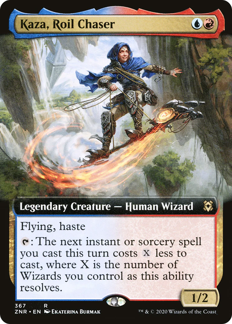 Kaza, Roil Chaser (Extended Art) (ZNR-367)  Foil - Zendikar Rising