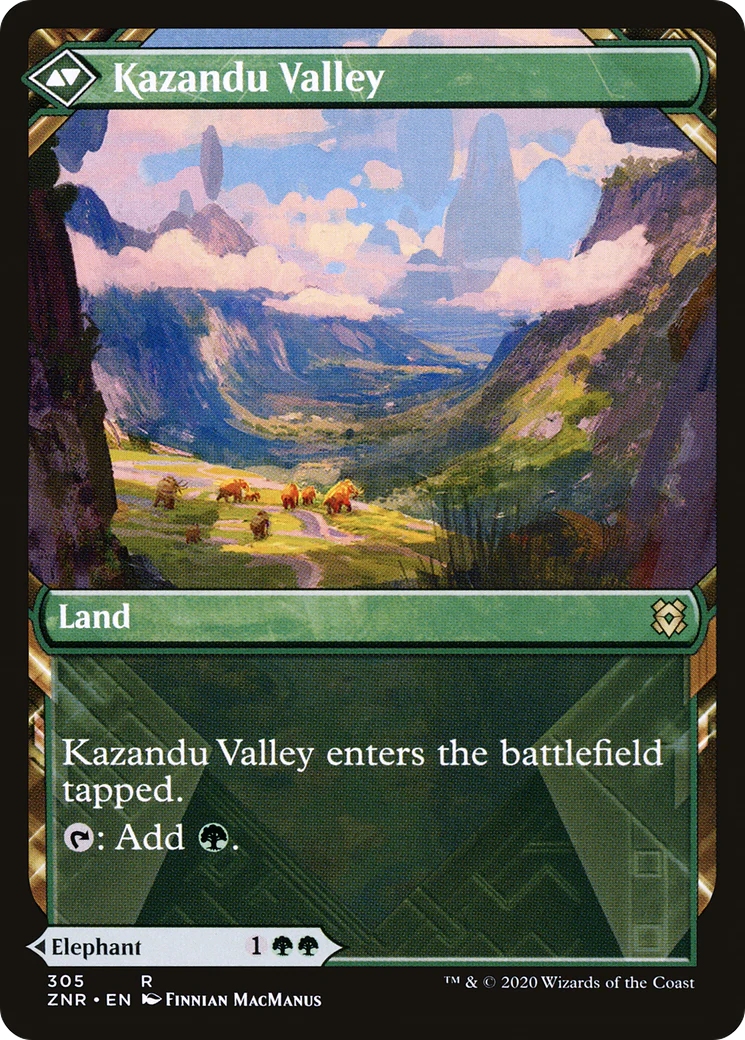 Kazandu Mammoth (Showcase) (ZNR-305)  - Zendikar Rising - Image 2