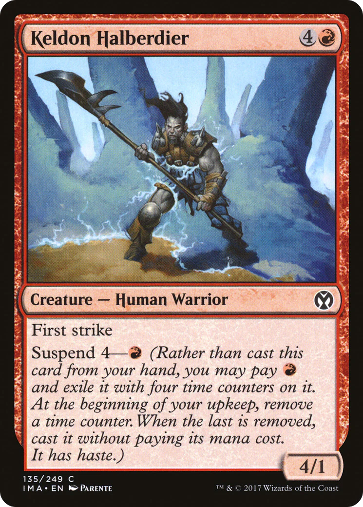 Keldon Halberdier (IMA-135)  Foil - Iconic Masters