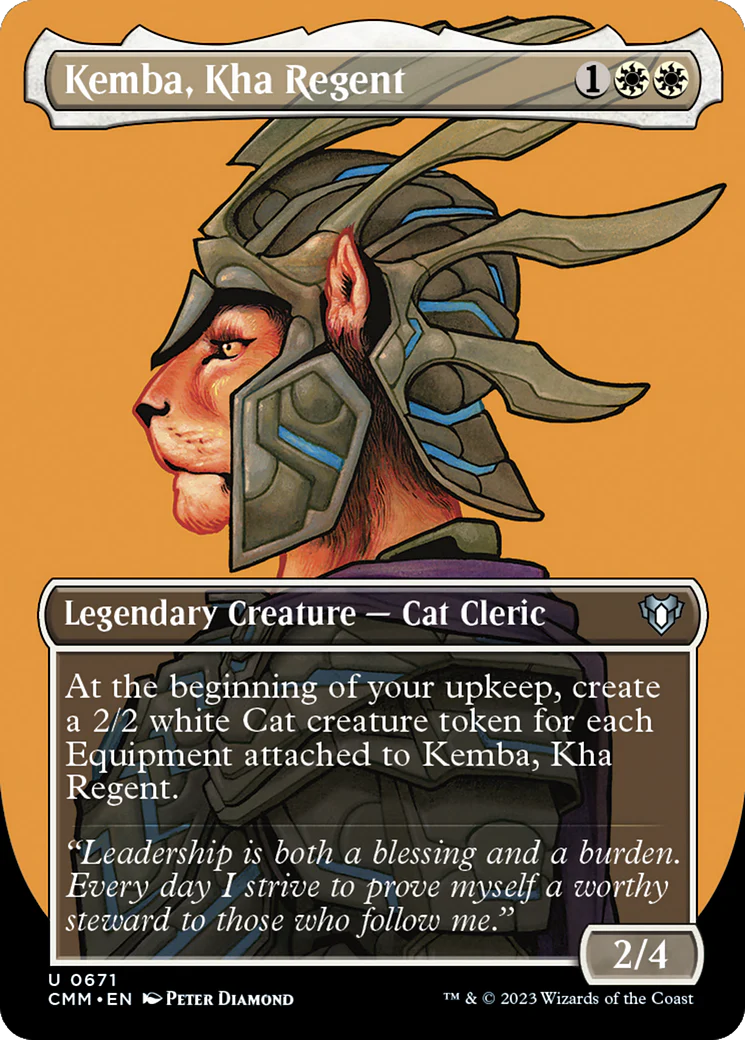 Kemba, Kha Regent (Borderless) (CMM-671)  Foil - Commander Masters