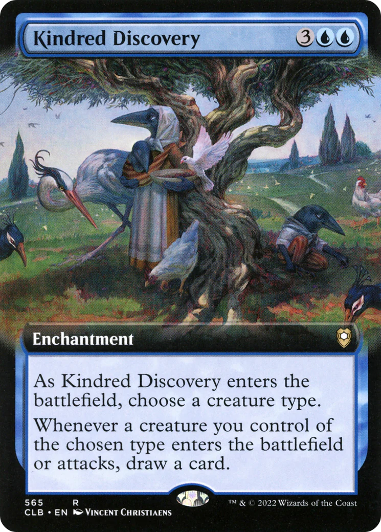 Kindred Discovery (Extended Art) (CLB-565)  Foil - Commander Legends: Battle for Baldur's Gate: (Extended Art)