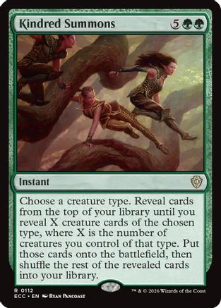 Kindred Summons (ECC-112)  - Commander: Lorwyn Eclipsed