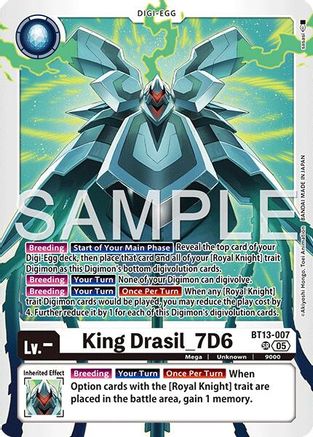 King Drasil_7D6 (Reprint) (BT13-007) - Advanced Booster Digimon Generation Foil