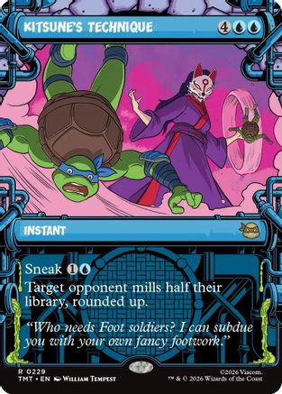 Kitsune's Technique (Showcase) (TMT-229)  Foil - Teenage Mutant Ninja Turtles