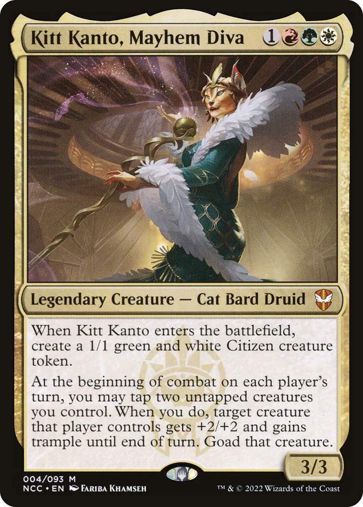 Kitt Kanto, Mayhem Diva (NCC-004)  Foil - New Capenna Commander