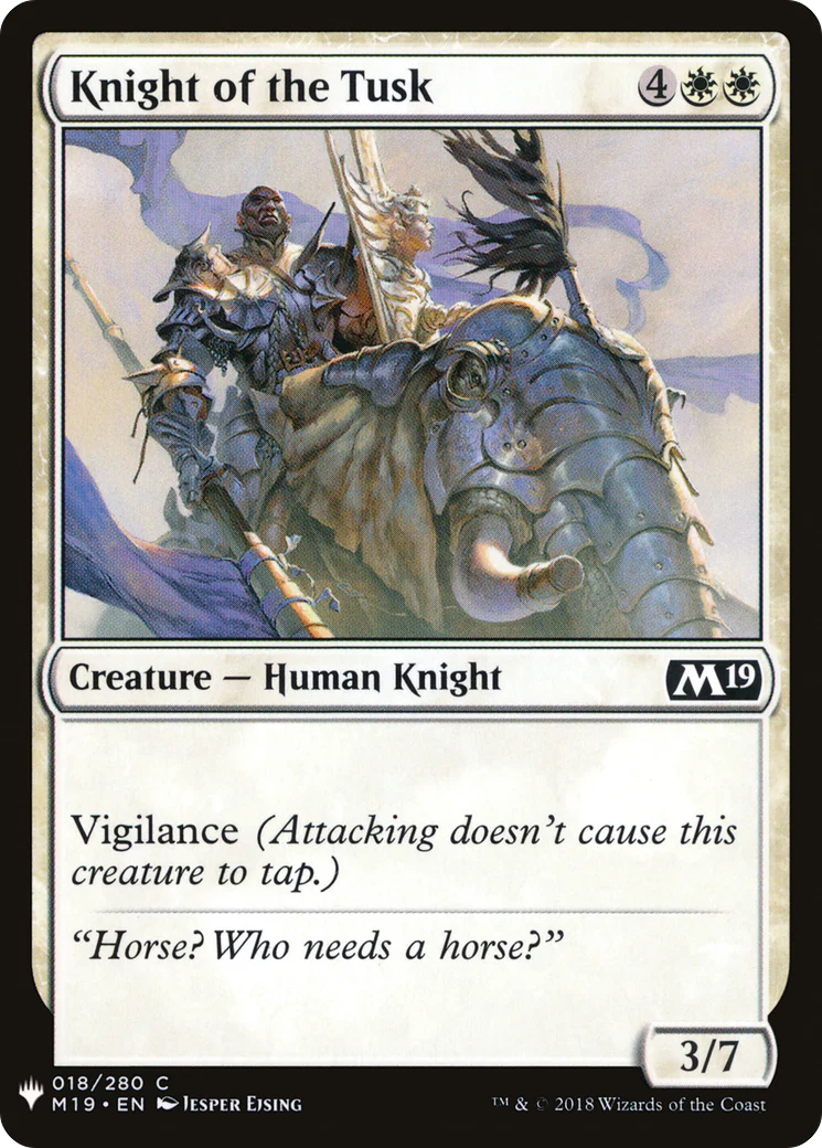 Knight of the Tusk (LIST-M19-18)  - The List