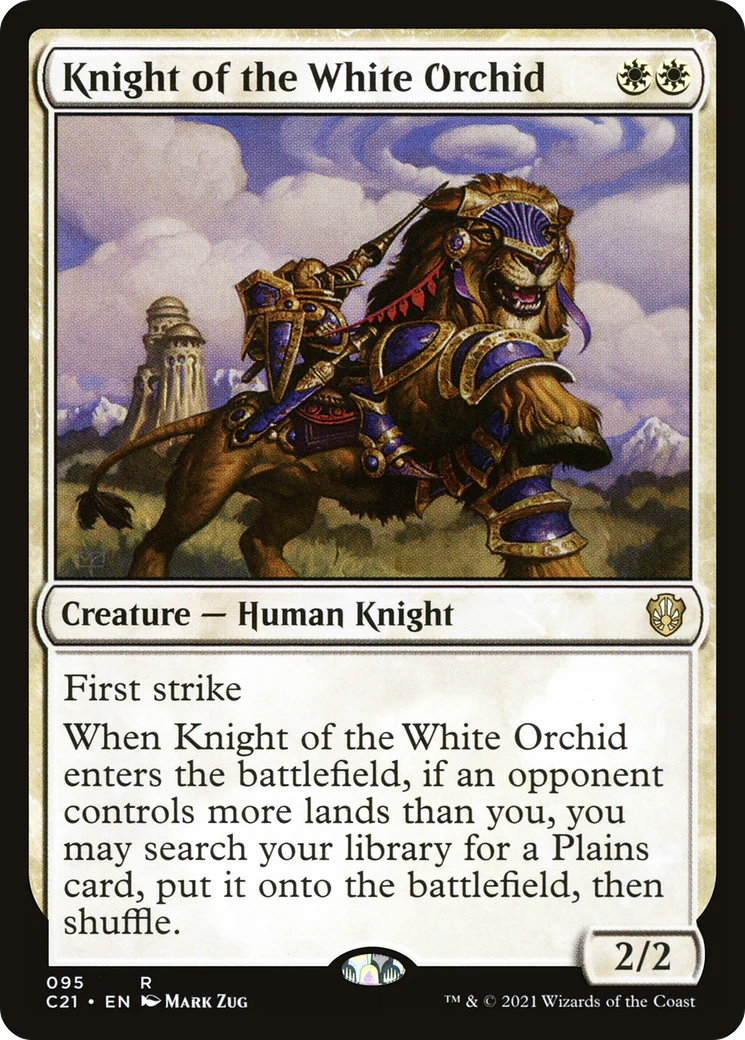 Knight of the White Orchid (C21-095)  - Commander 2021
