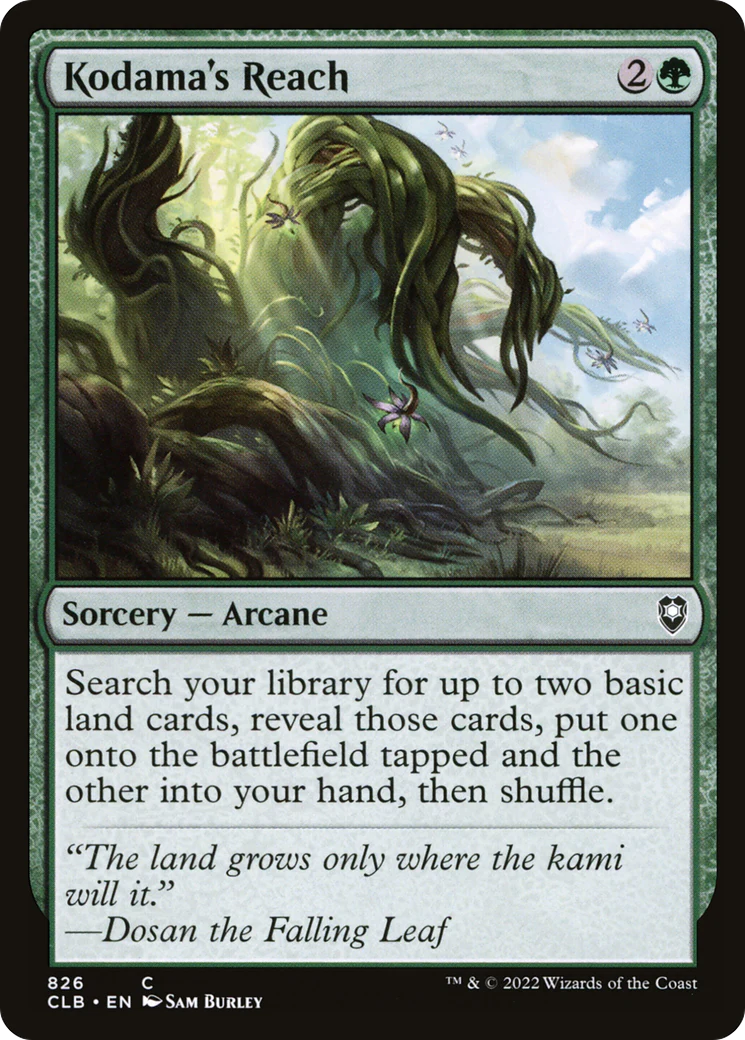 Kodama's Reach (CLB-826)  - Commander Legends: Battle for Baldur's Gate