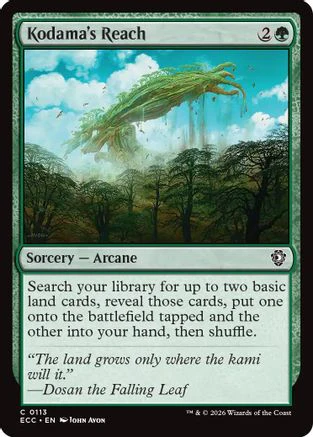 Kodama's Reach (ECC-113)  - Commander: Lorwyn Eclipsed