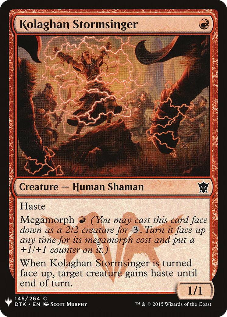 Kolaghan Stormsinger (LIST-DTK-145)  - The List