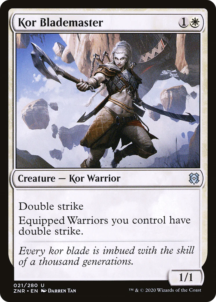Kor Blademaster (ZNR-021)  Foil - Zendikar Rising