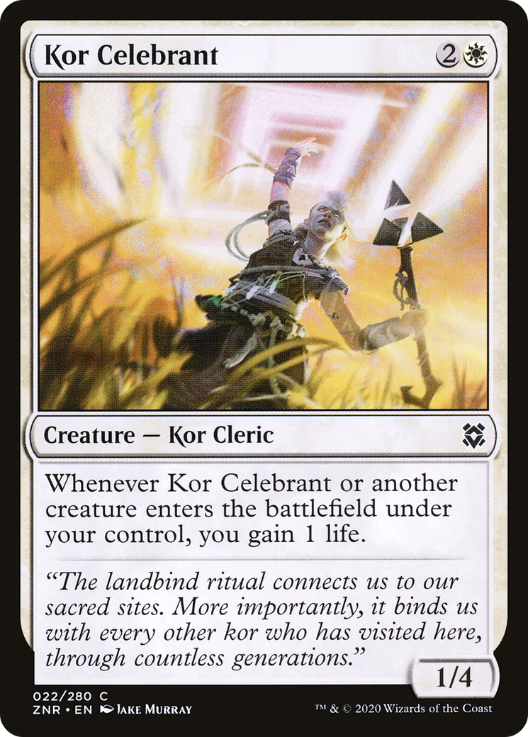 Kor Celebrant (ZNR-022)  Foil - Zendikar Rising